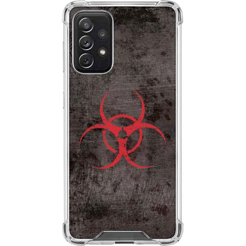 Biohazard Red Galaxy A72 5G Clear Case